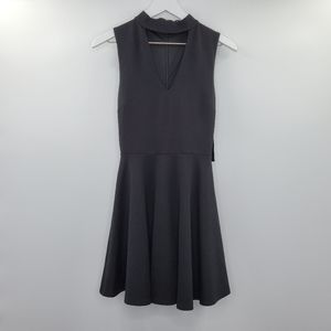 Lulus Black Skater Dress Cutout Choker Neck NEW LBD XS